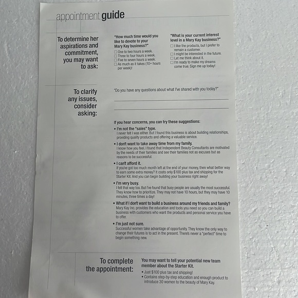 Mary Kay team building appointment guide consultant - Picture 2 of 3